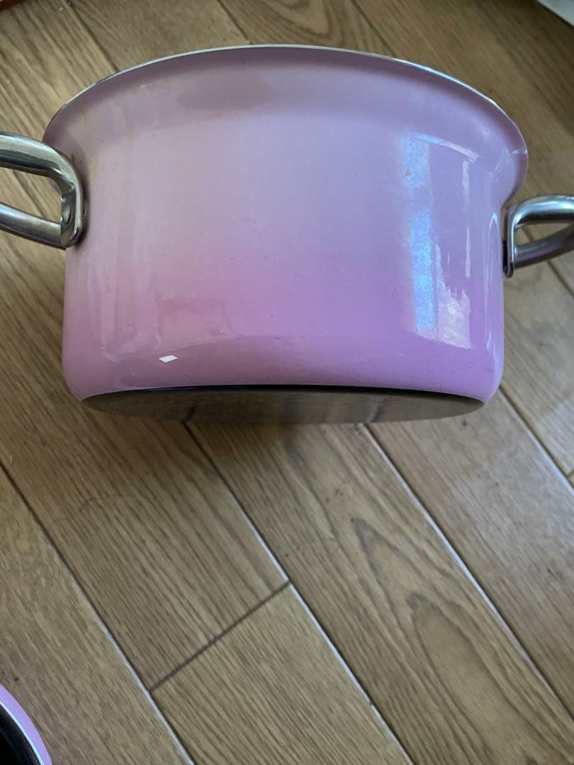 シリット Silit シラルガン ピンクホーロー鍋3点セット 蓋付き