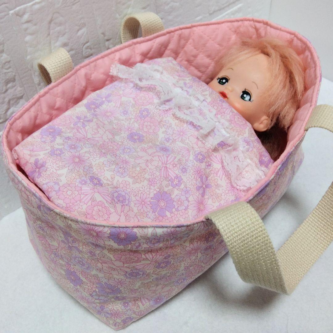 メルちゃん ハンドメイド クーファン ソランちゃん お布団 小花 くすみ