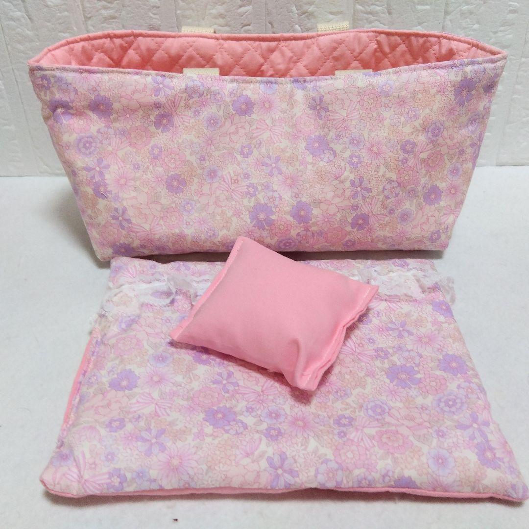 メルちゃん ハンドメイド クーファン ソランちゃん お布団 小花 くすみ