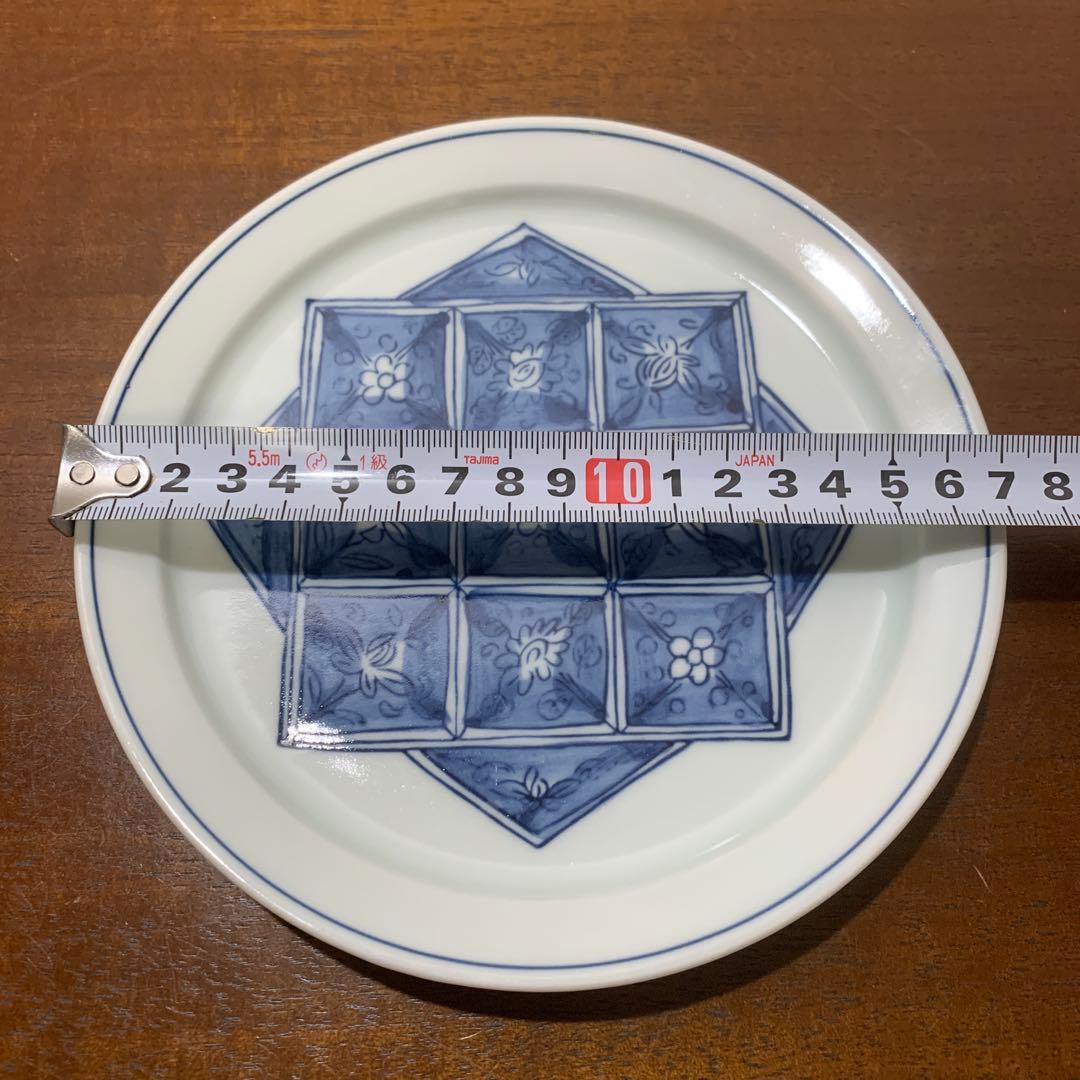 馬場京泉　魯山人写し　染付濃花椿文皿　5枚 北大路魯山人