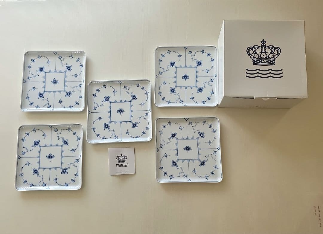 ロイヤルコペンハーゲン スクエア20㎝ 5+1枚セット