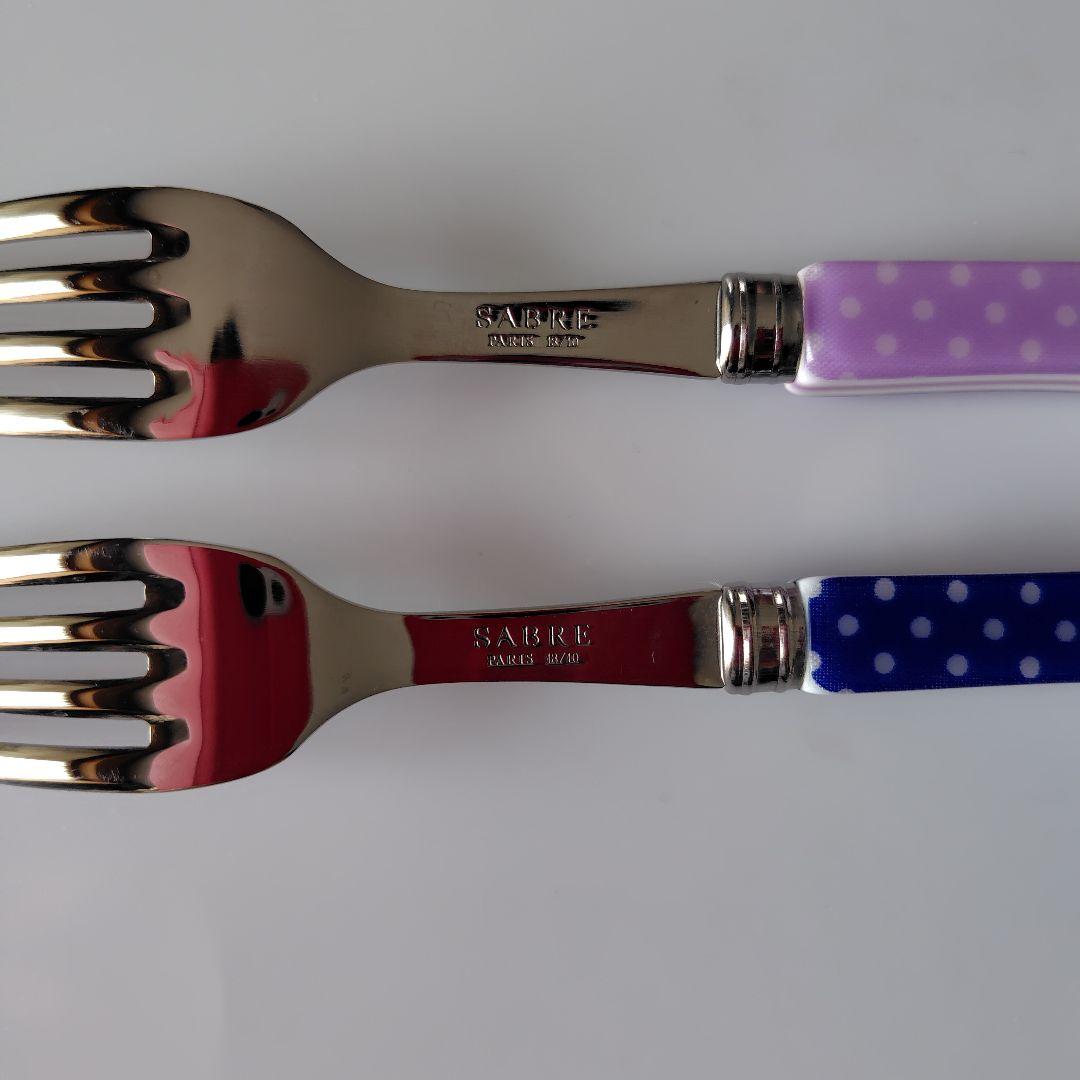 SABRE サーブル スプーン フォーク 4本セット ドット柄 - メルカリ