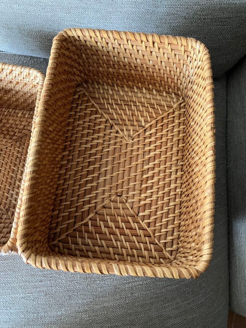 ラタンバスケット ラタン 籠 無印 無印良品 収納ボックス