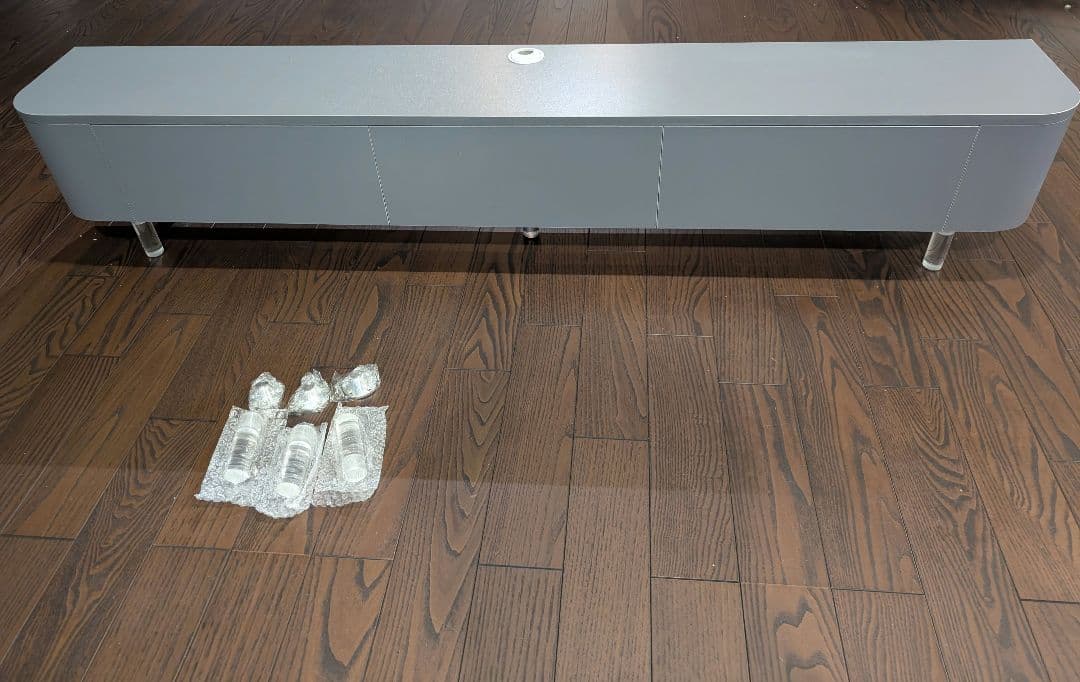 テレビ台 160cm　グレー　壁掛け　置き型両用加工