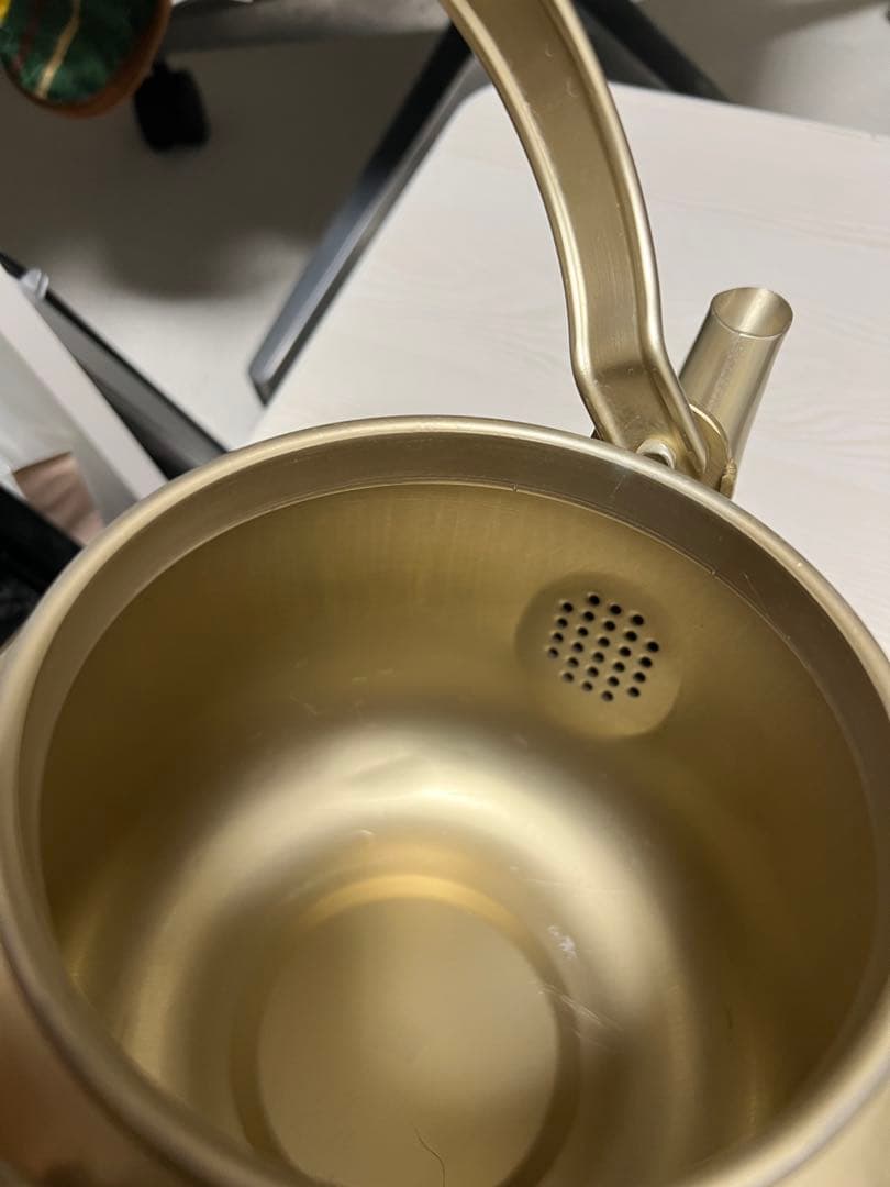 アカオアルミ 湯沸 4l アルミニウム(しゅう酸アルマイト)、ツル・ツマミ日本