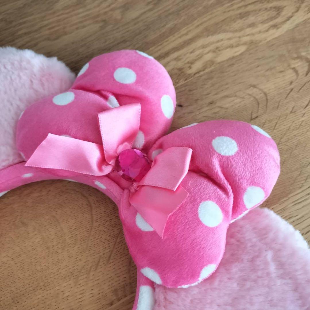 ディズニー ミニーちゃん カチューシャ ピンク - メルカリ