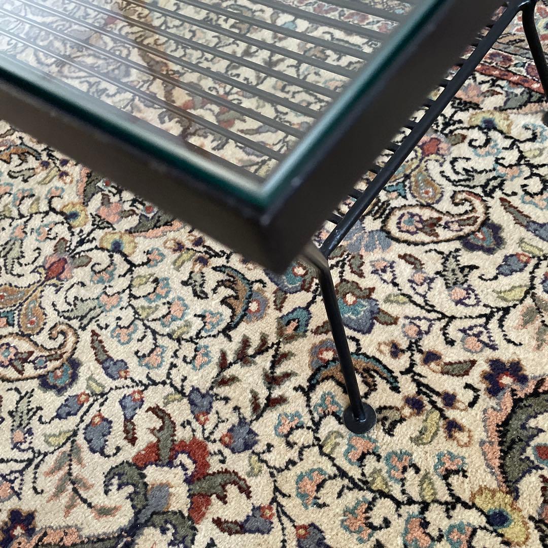 ウニコ　unico EDDYアイアンガラステーブル　ローテーブル　幅93cm