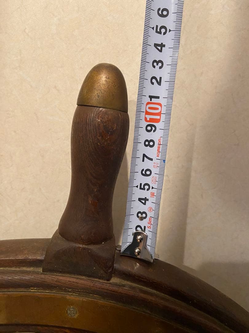 操舵輪　東京ラット製造所　アンティーク　船舵 舵輪