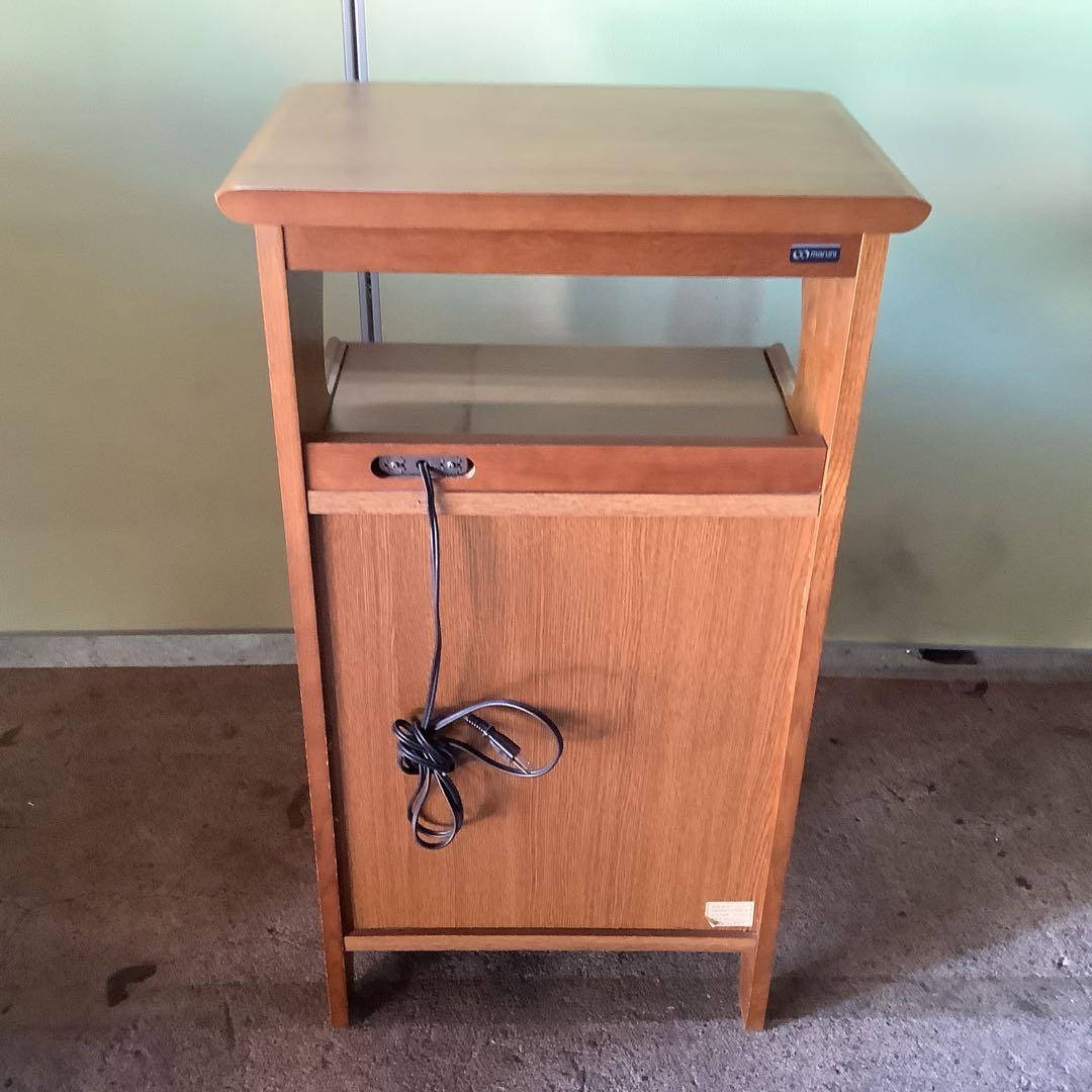 【値下げ！】maruni ナチュラルウッド 電話台 4段引き出し+上部1引き出し
