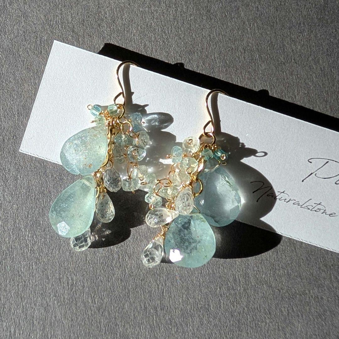 シンデレラアクアマリン ピアス