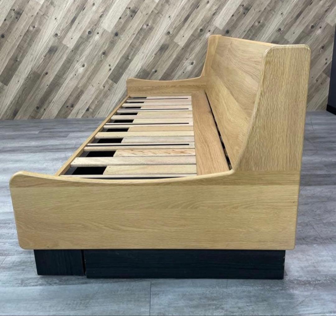 大川家具 モーブル ドロシーⅡ ソファベッド 200cm ブルー×ナチュラル