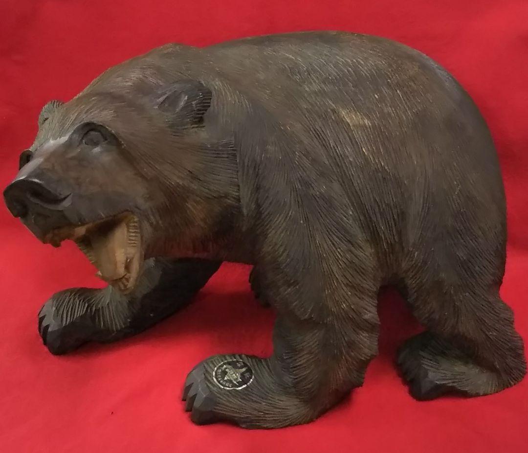 木彫りの熊/一刀彫/ヴィンテージ