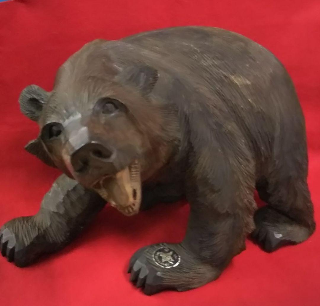 木彫りの熊/一刀彫/ヴィンテージ