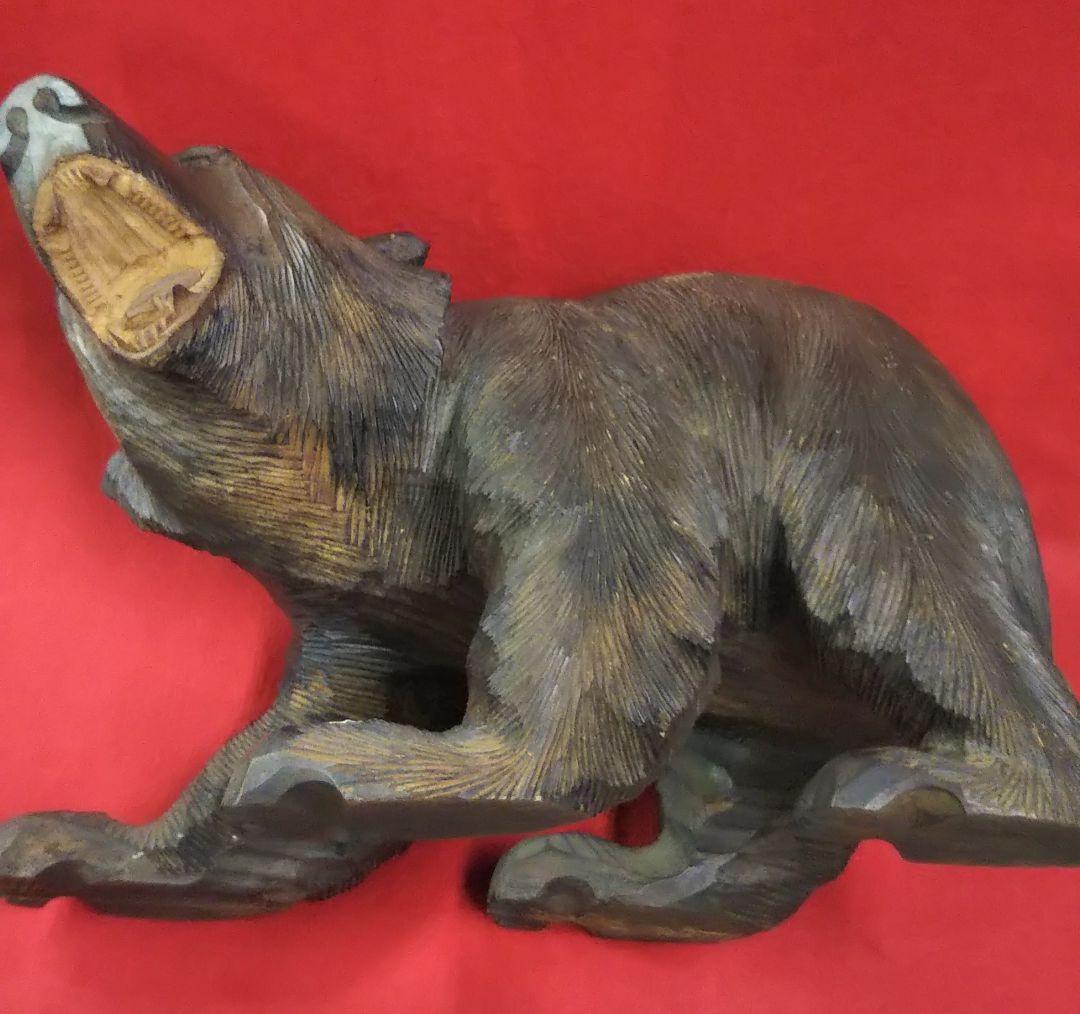 木彫りの熊/一刀彫/ヴィンテージ