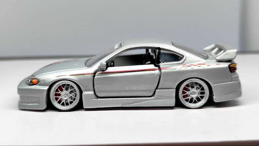 トミカ改造 日産 S15シルビア フルニスモエアロ リム 深リム ホットウィール