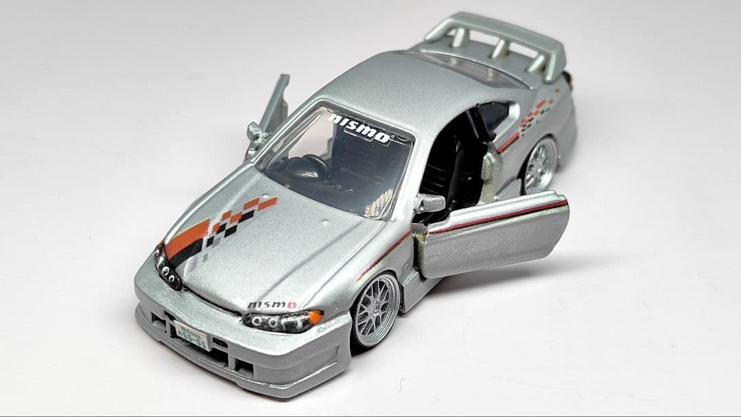 トミカ改造 日産 S15シルビア フルニスモエアロ リム 深リム ホットウィール