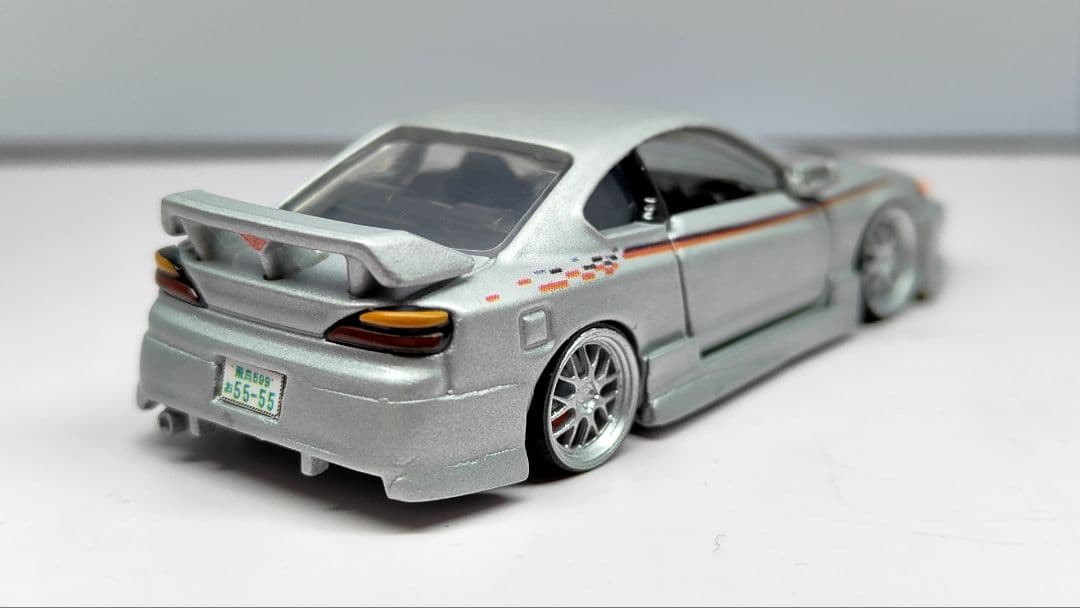 トミカ改造 日産 S15シルビア フルニスモエアロ リム 深リム ホットウィール