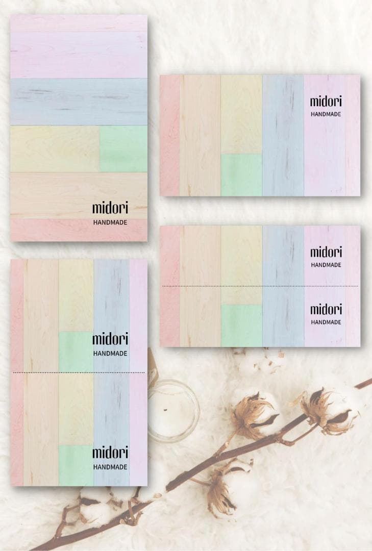 ショップカード アクセサリー台紙 サンキューカード 名刺 ★No.300