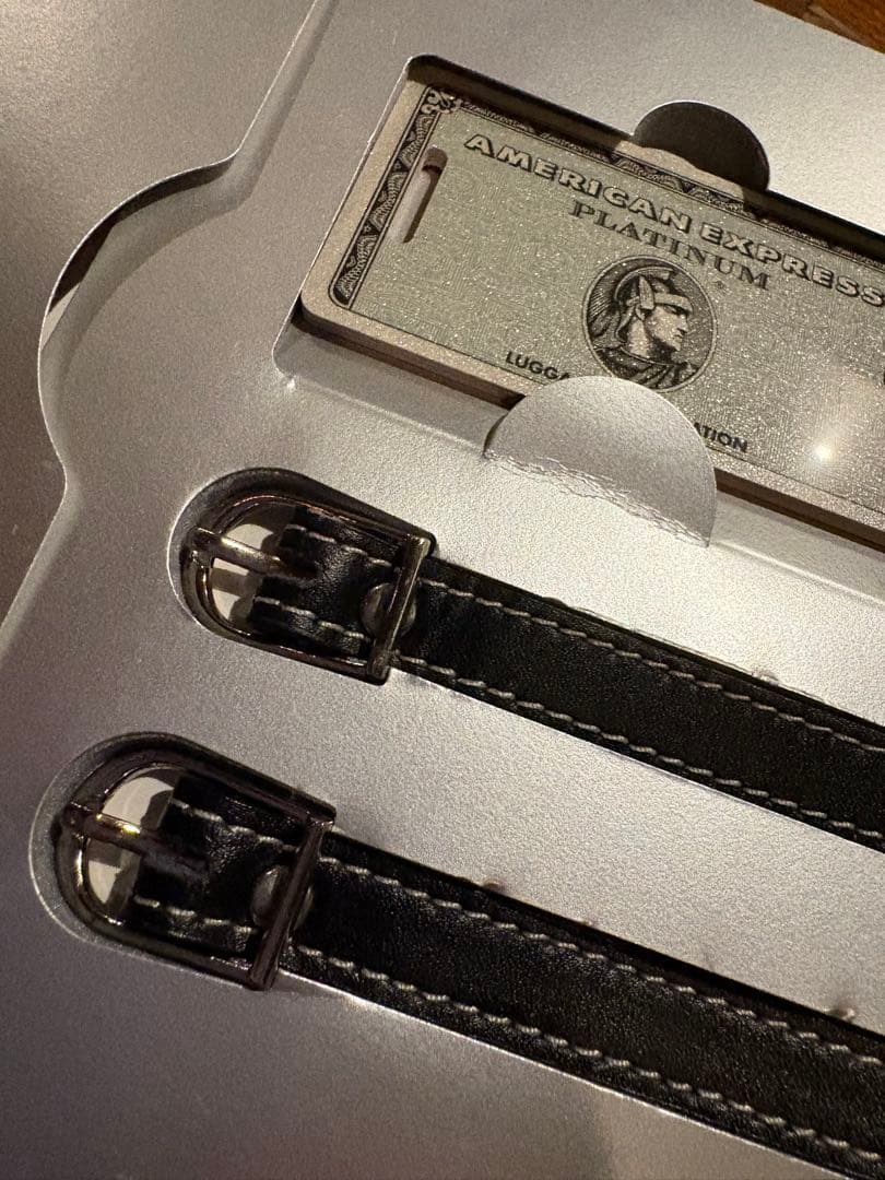 [非売品] AMEXプラチナカード ラゲッジタグ ネームプレート
