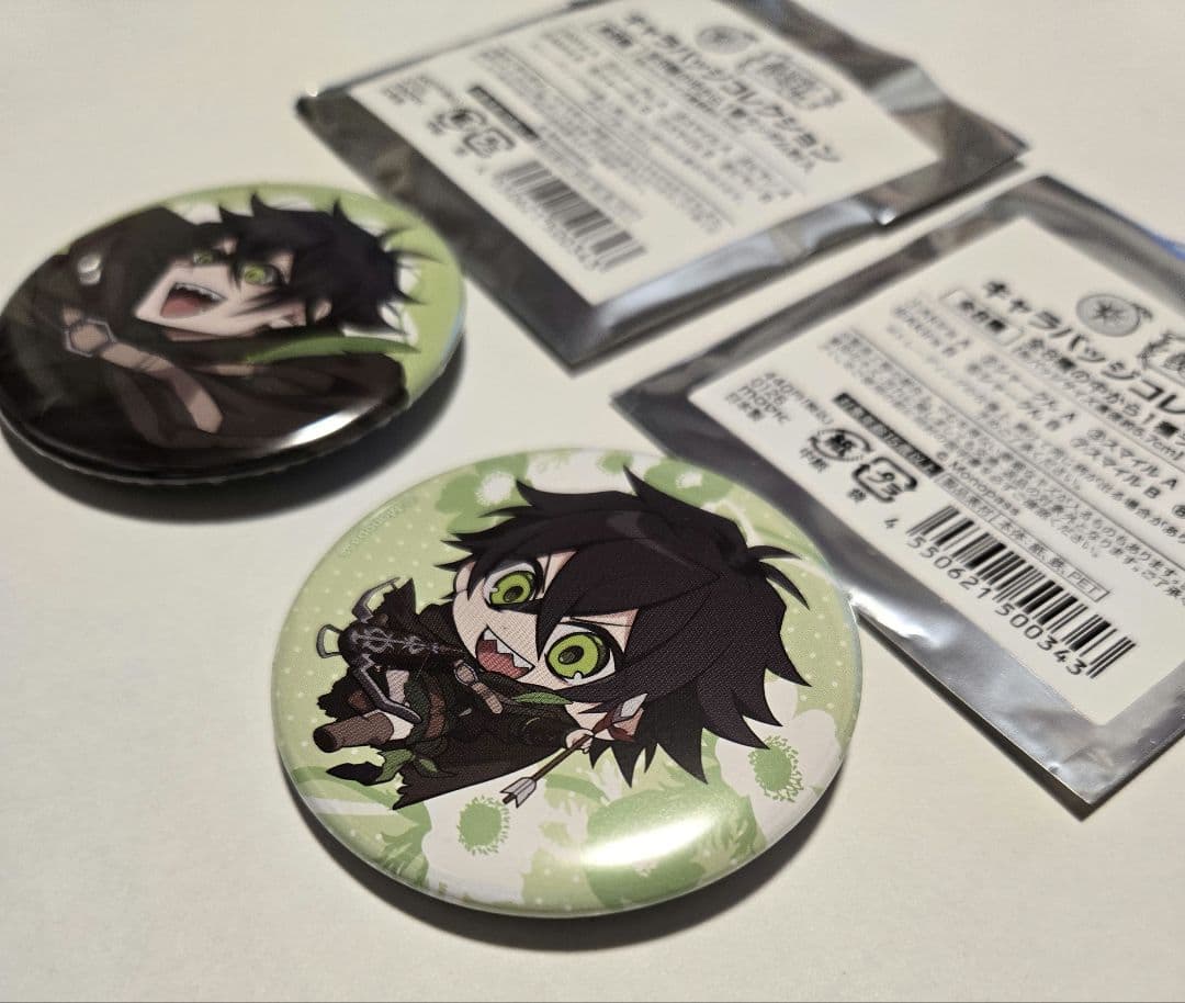 シャークん バッジ2個・モノパス・アニメイトカフェ 想い出メ森の