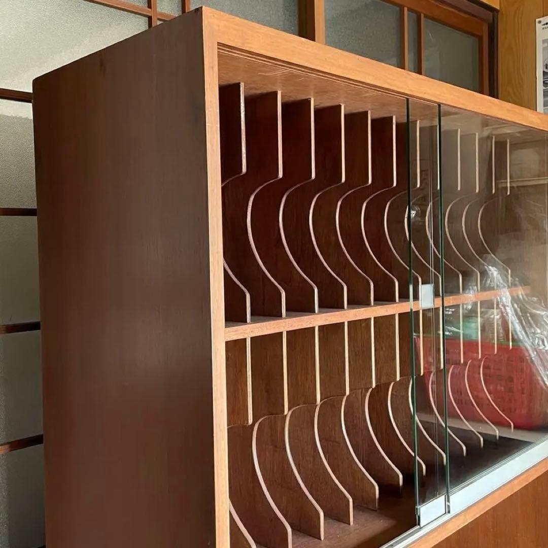 レコードラック レコード棚 収納 棚 木製 北欧 ビンテージ ミッドセンチュリー