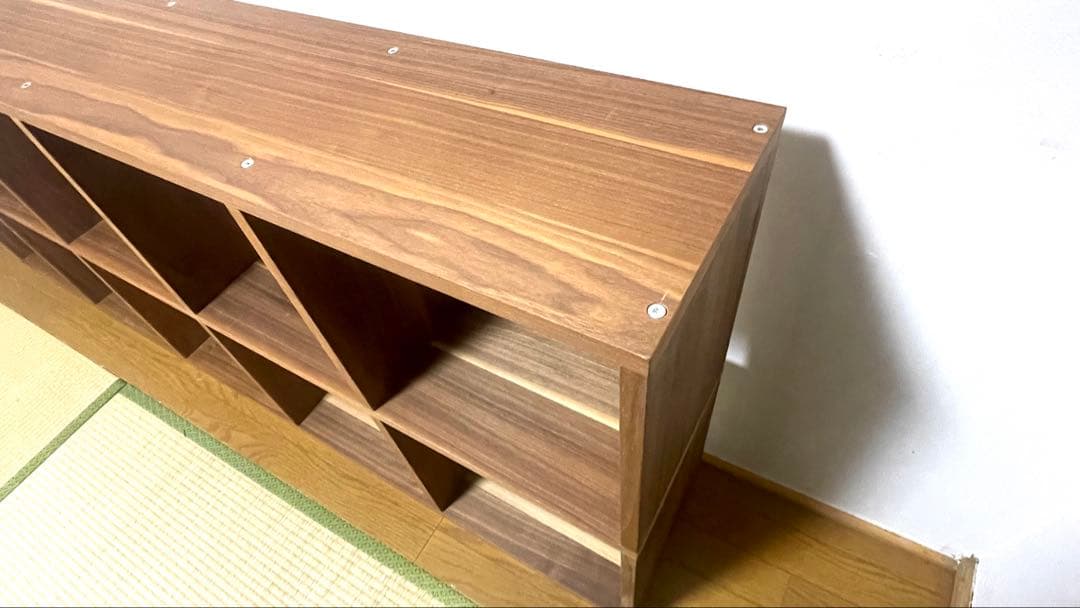 ナチュラルウッドオープンシェルフ 10個収納