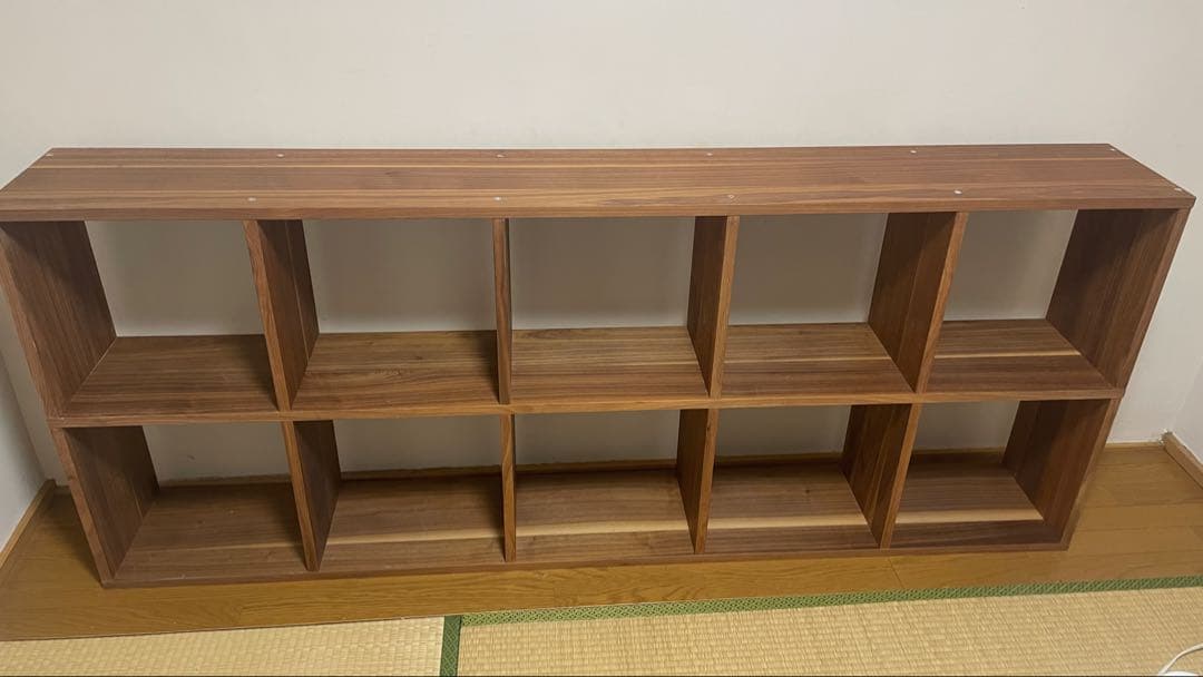 ナチュラルウッドオープンシェルフ 10個収納