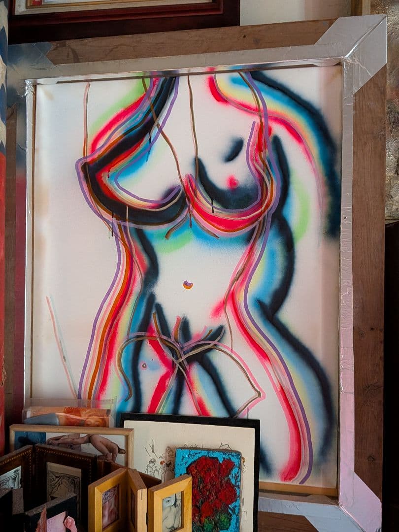 抽象的なヌードアート 大きめの作品