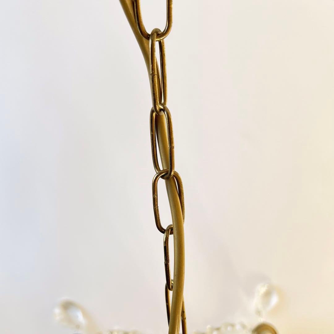 【ワケあり】ドイツ　ヴィンテージ　シャンデリア　5灯式