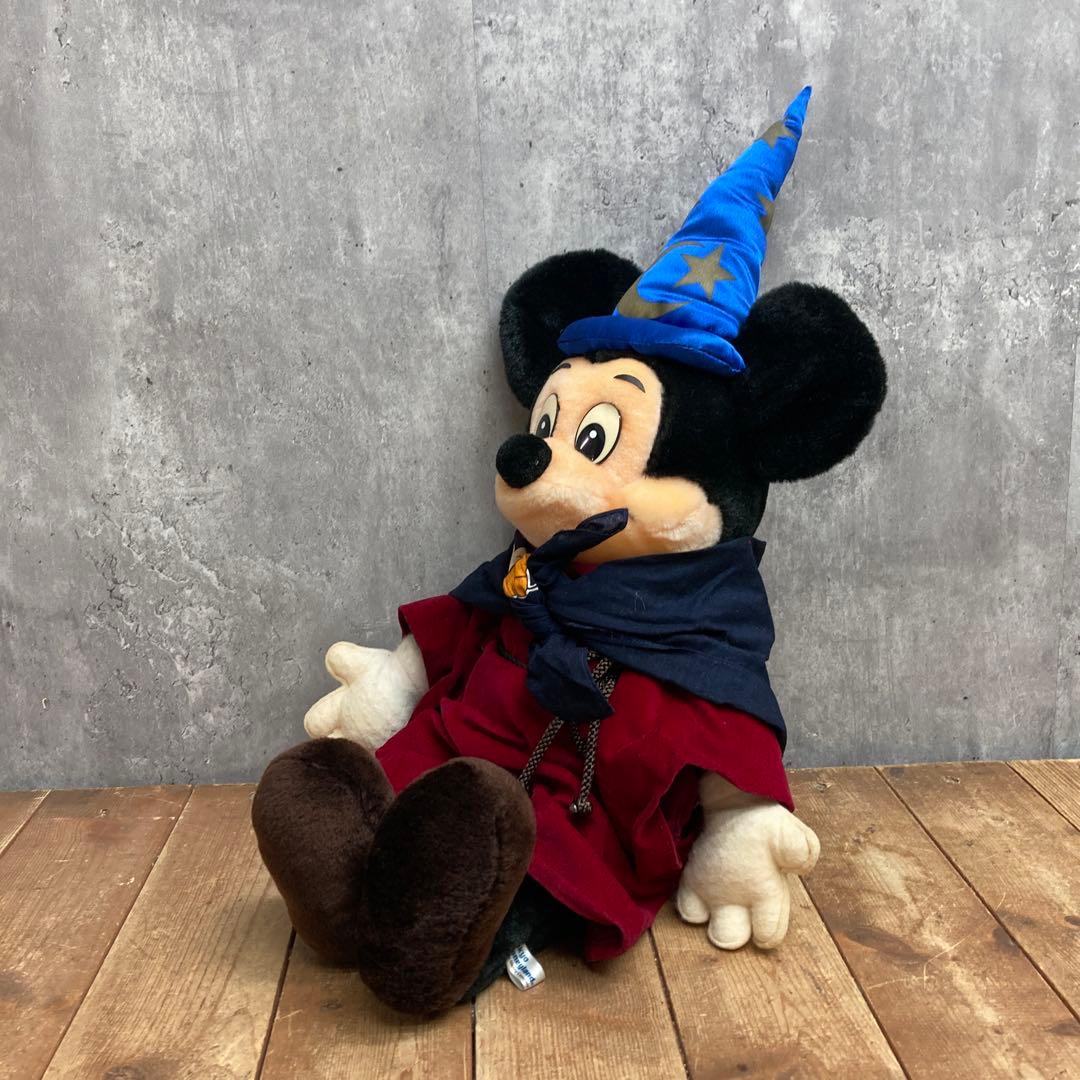 ぬ 【希少・ヴィンテージ】ファンタジア 魔法使いの弟子 ミッキーマウス ぬいぐる