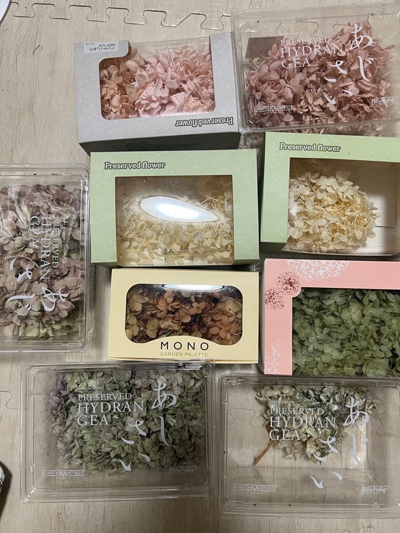 プリザーブドフラワー9個セット