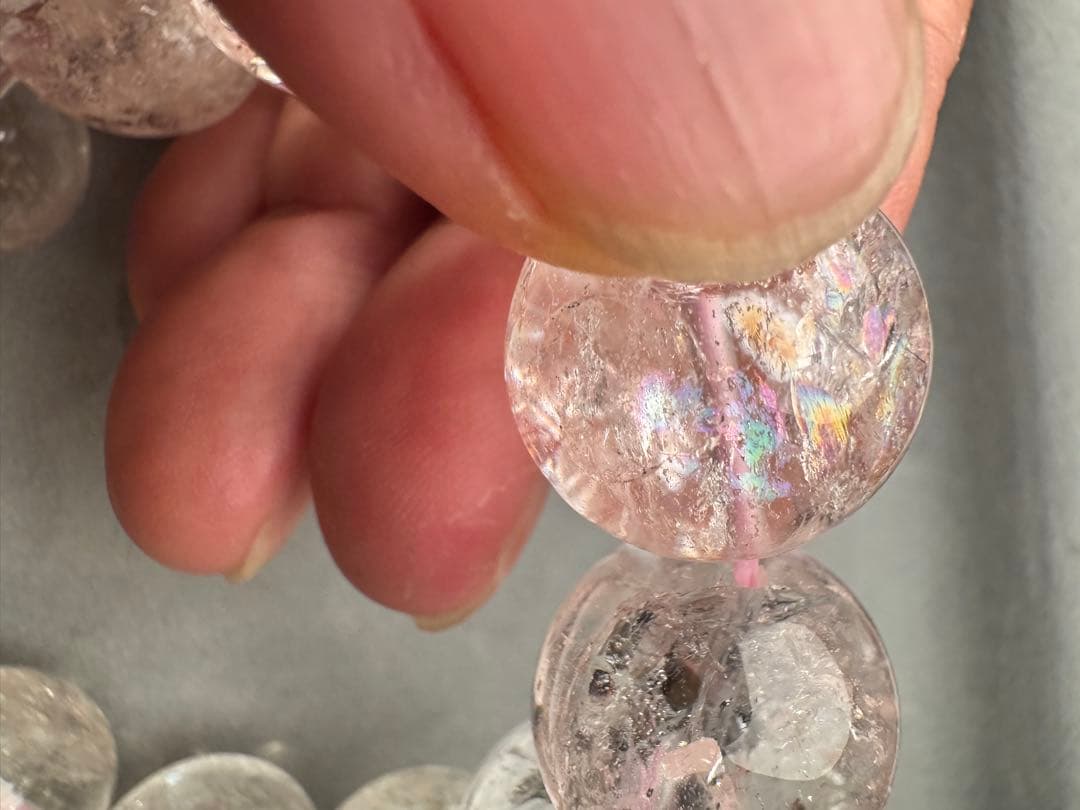 【アルパカさん専用】アイリスローズクウォーツ　19mm