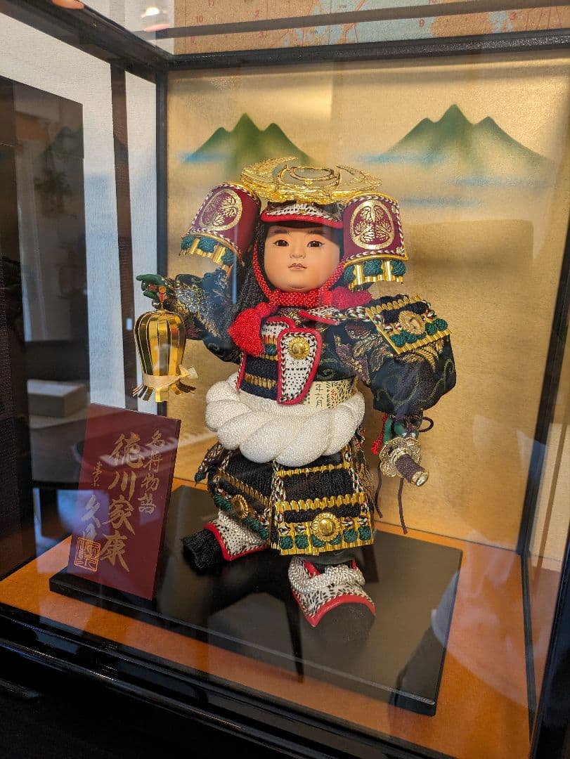 極美品★五月人形★徳川家康　久月「名将物語」武士の鎧　人形　約30cm