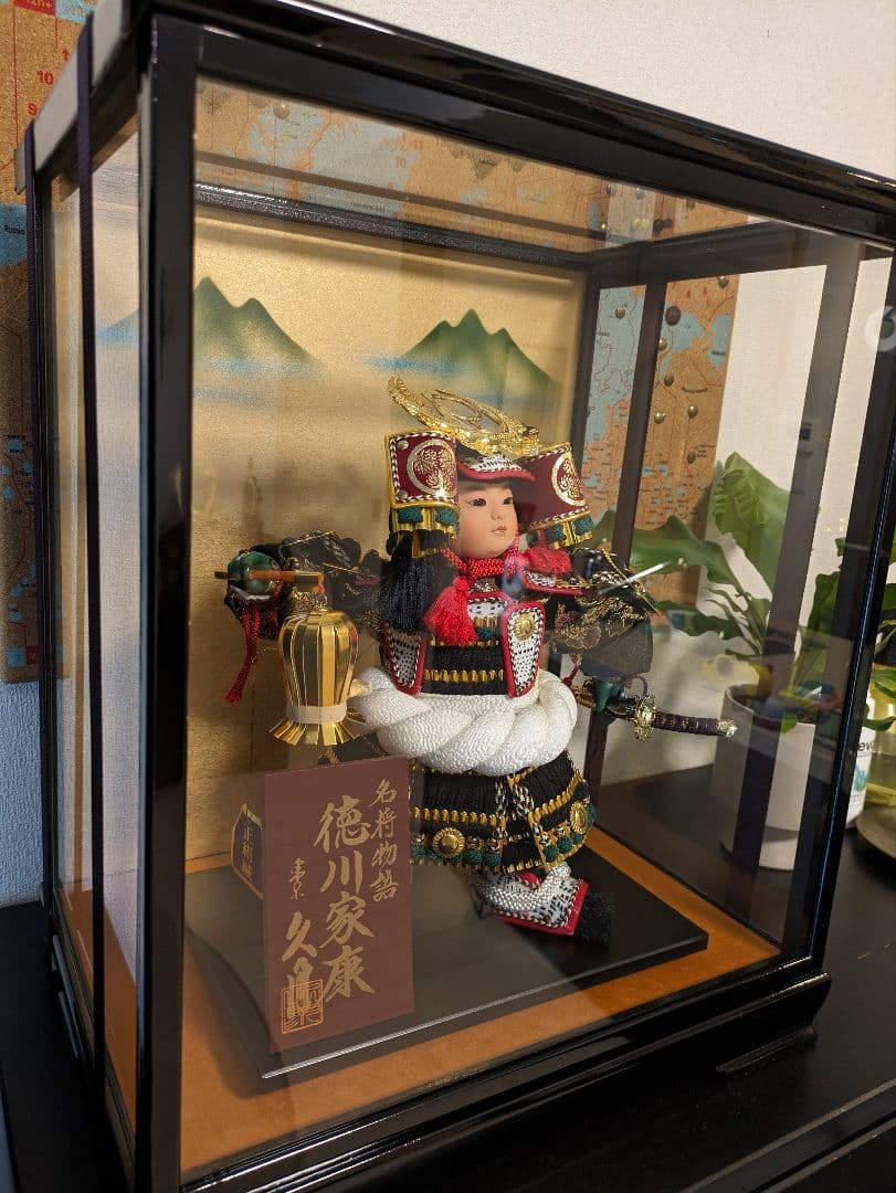 極美品★五月人形★徳川家康　久月「名将物語」武士の鎧　人形　約30cm