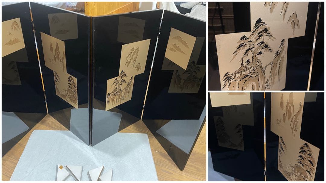 五月人形　端午の節句　兜　金屏風　御弓太刀　セット