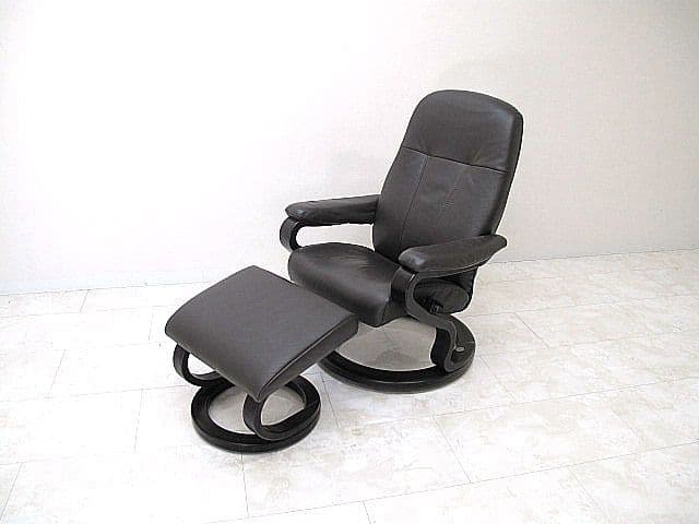 【展示品】ヒモラ「ゼロストレス」本革パーソナルチェア 　リクライニングチェア