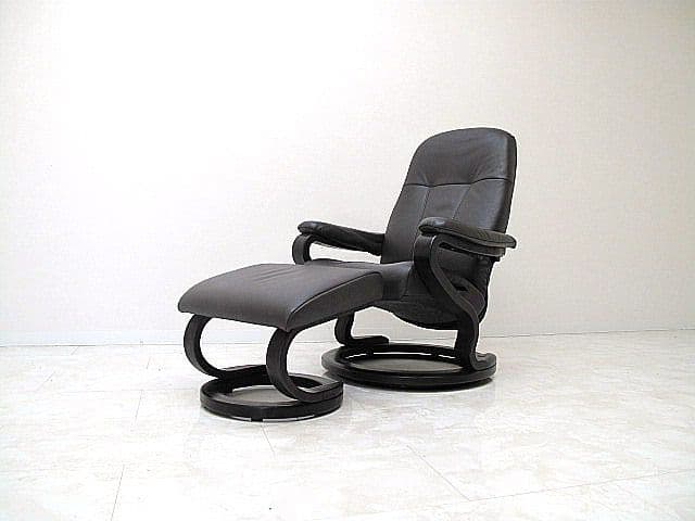 【展示品】ヒモラ「ゼロストレス」本革パーソナルチェア 　リクライニングチェア