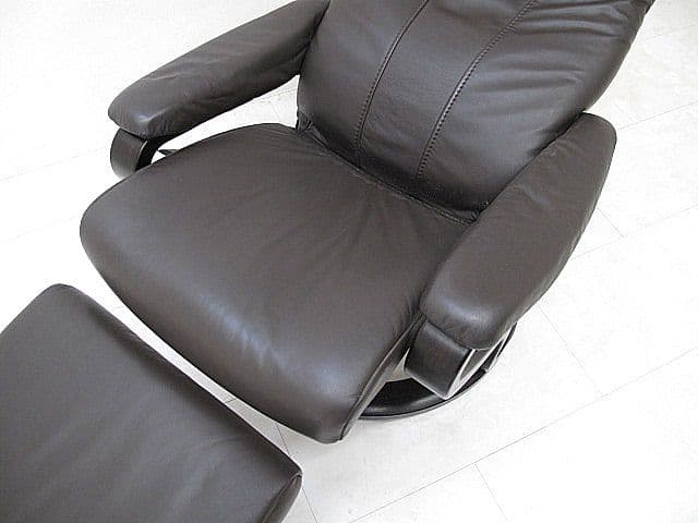 【展示品】ヒモラ「ゼロストレス」本革パーソナルチェア 　リクライニングチェア