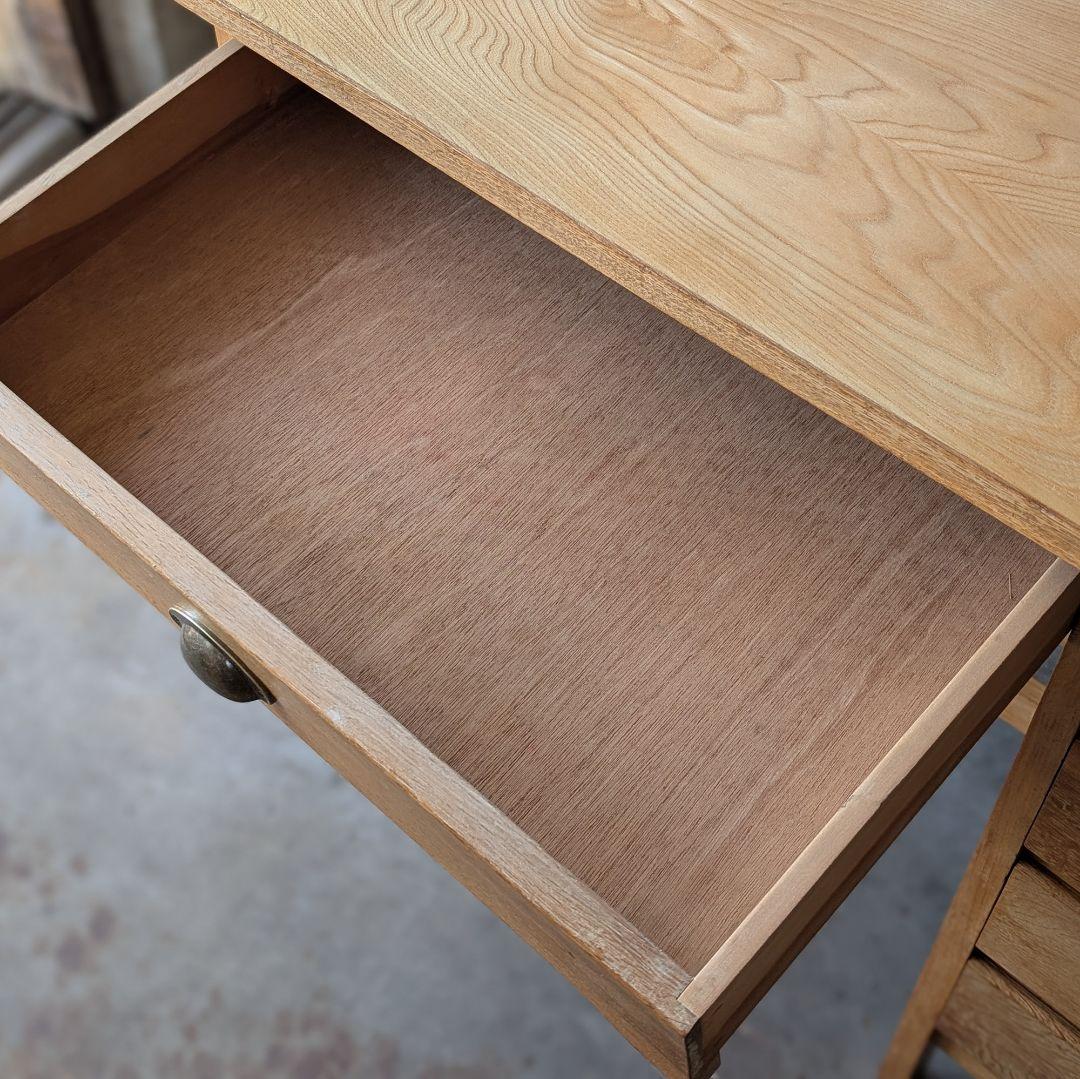 【古家具】昭和中頃〜後期ぐらいに作られた大きめな机　作業台　ワークデスク