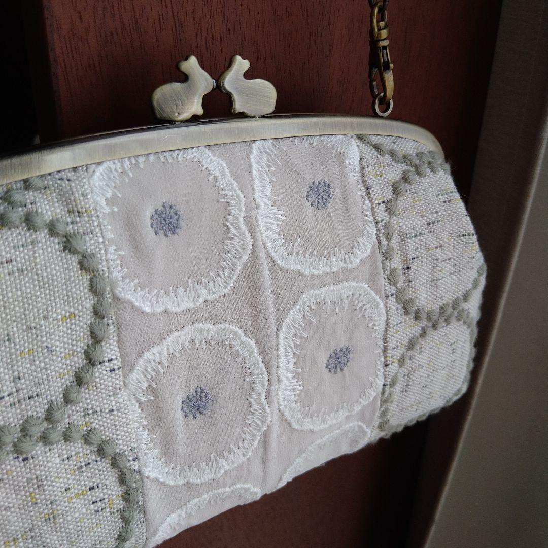 【sale】うさぎの口金 親子がま口長財布☆ミナペルホネンハンドメイド