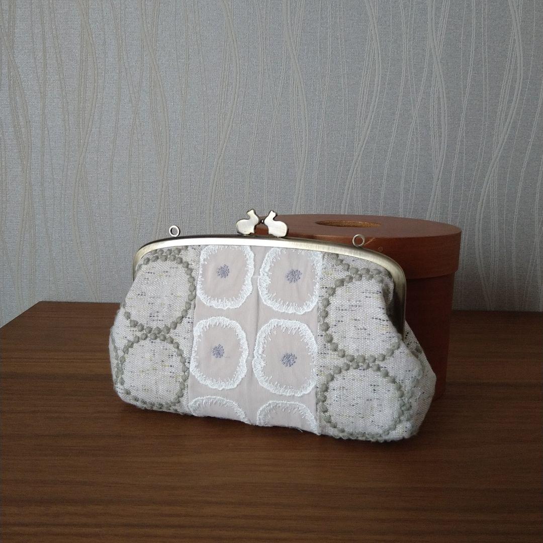 【sale】うさぎの口金 親子がま口長財布☆ミナペルホネンハンドメイド