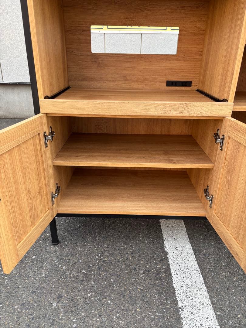 ホームテイスト ヴィンテージレンジ台 GREACK グリック シャビーオーク