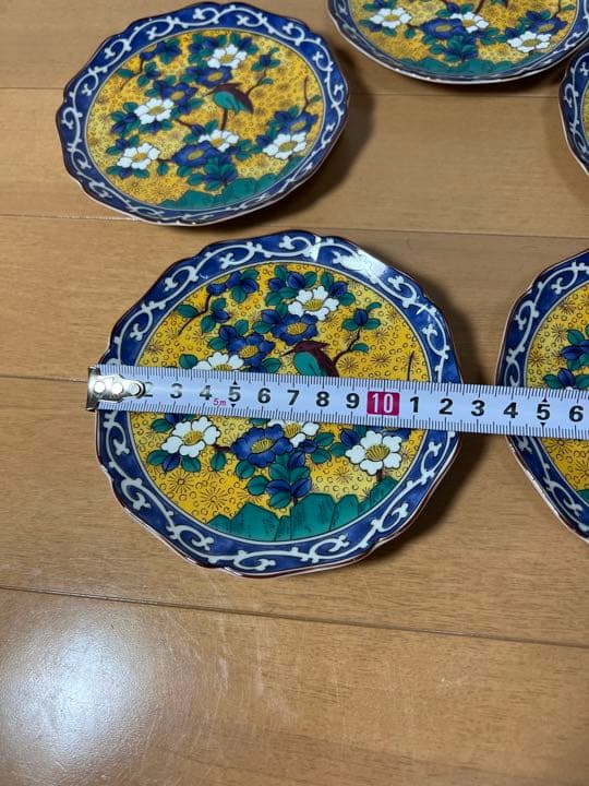 403 美濃焼 多治見焼 第一陶器 プレート 花鳥文様  5客　未使用
