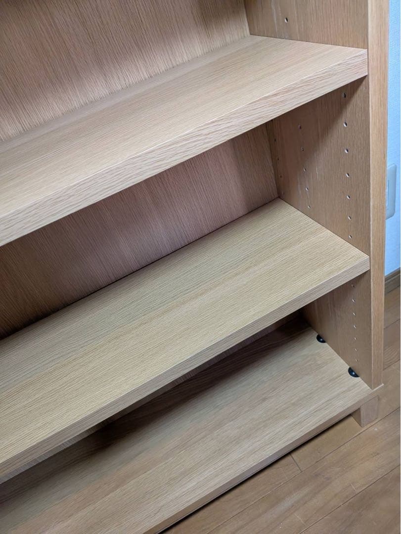 ■送料込■無印良品 木製薄型ラック ワイド小 奥行22cm 本棚 棚