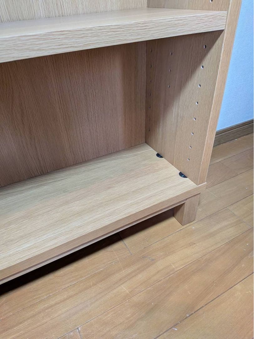 ■送料込■無印良品 木製薄型ラック ワイド小 奥行22cm 本棚 棚