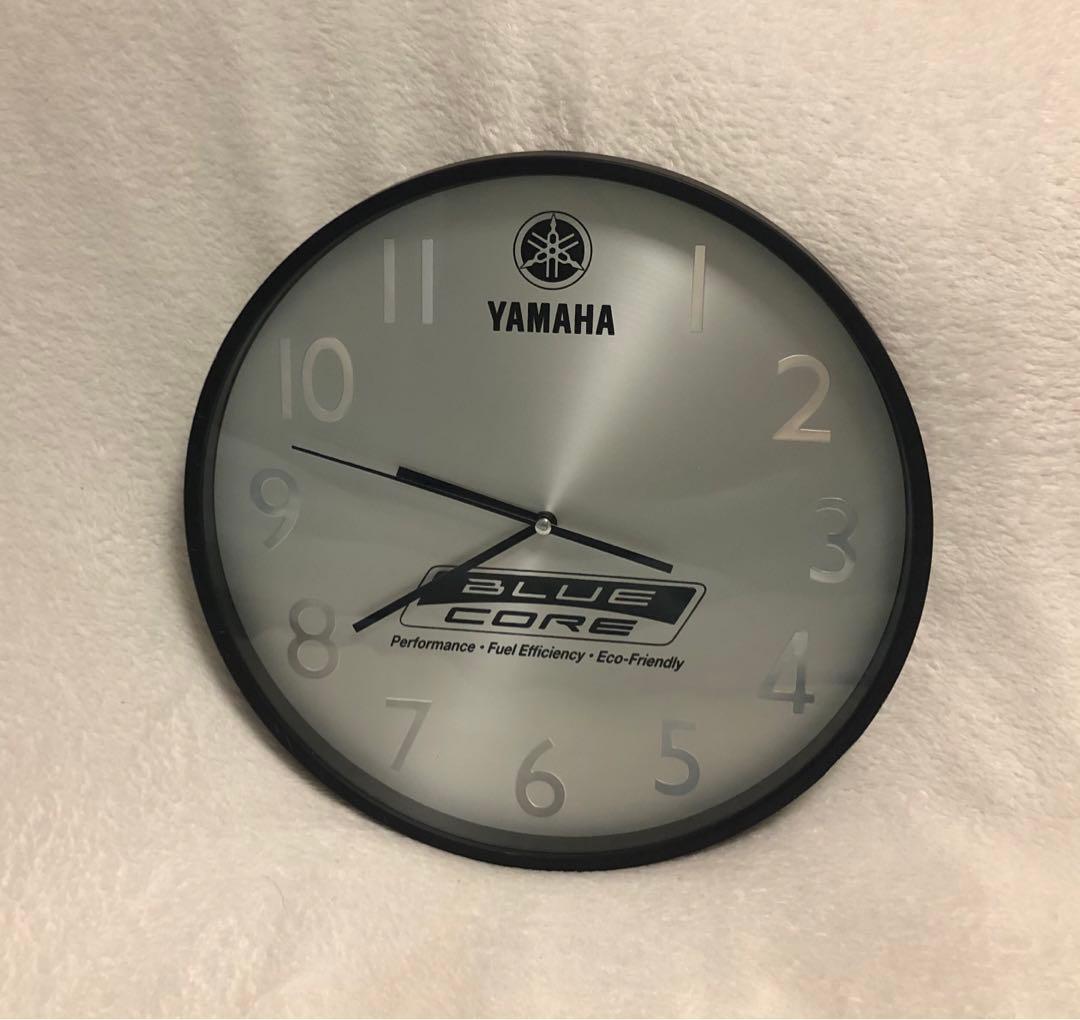 希少 美品 YAMAHA ヤマハ 時計 掛け時計 非売品 入手困難 バイク 動品