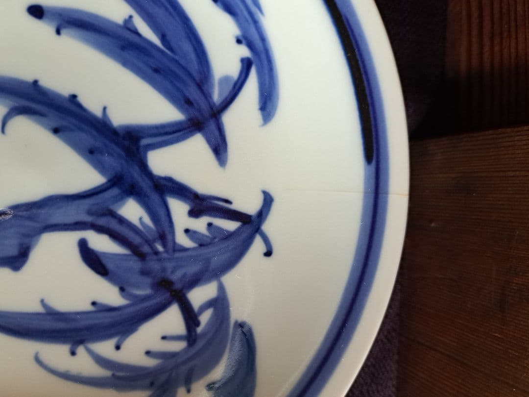 人間国宝】富本憲吉 平安陶苑 染付 柳絵 六客 ② - メルカリ