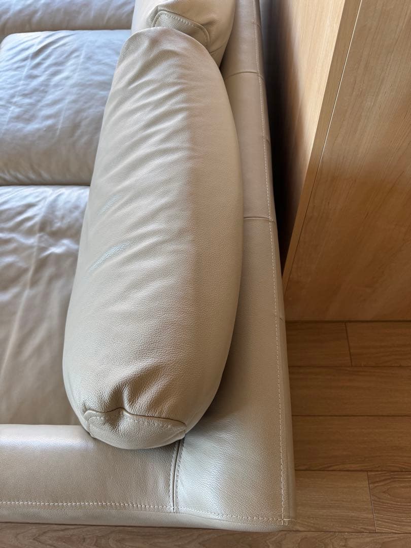 【rbn】 （1/2） アクタス ACTUS L字型ソファ レザー