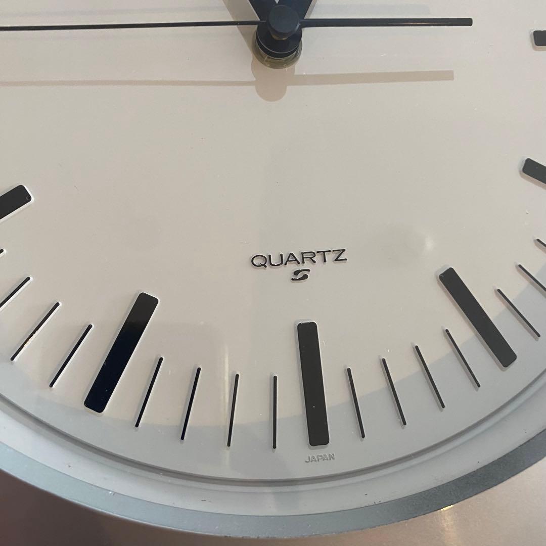 SEIKO リペイント　壁掛時計 ミッドセンチュリー　昭和レトロ　シルバー