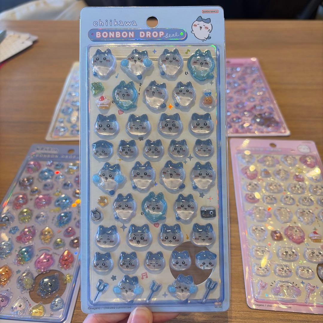 【正規品】ちいかわ&しずくちゃんBONBON DROP シールセット 6枚